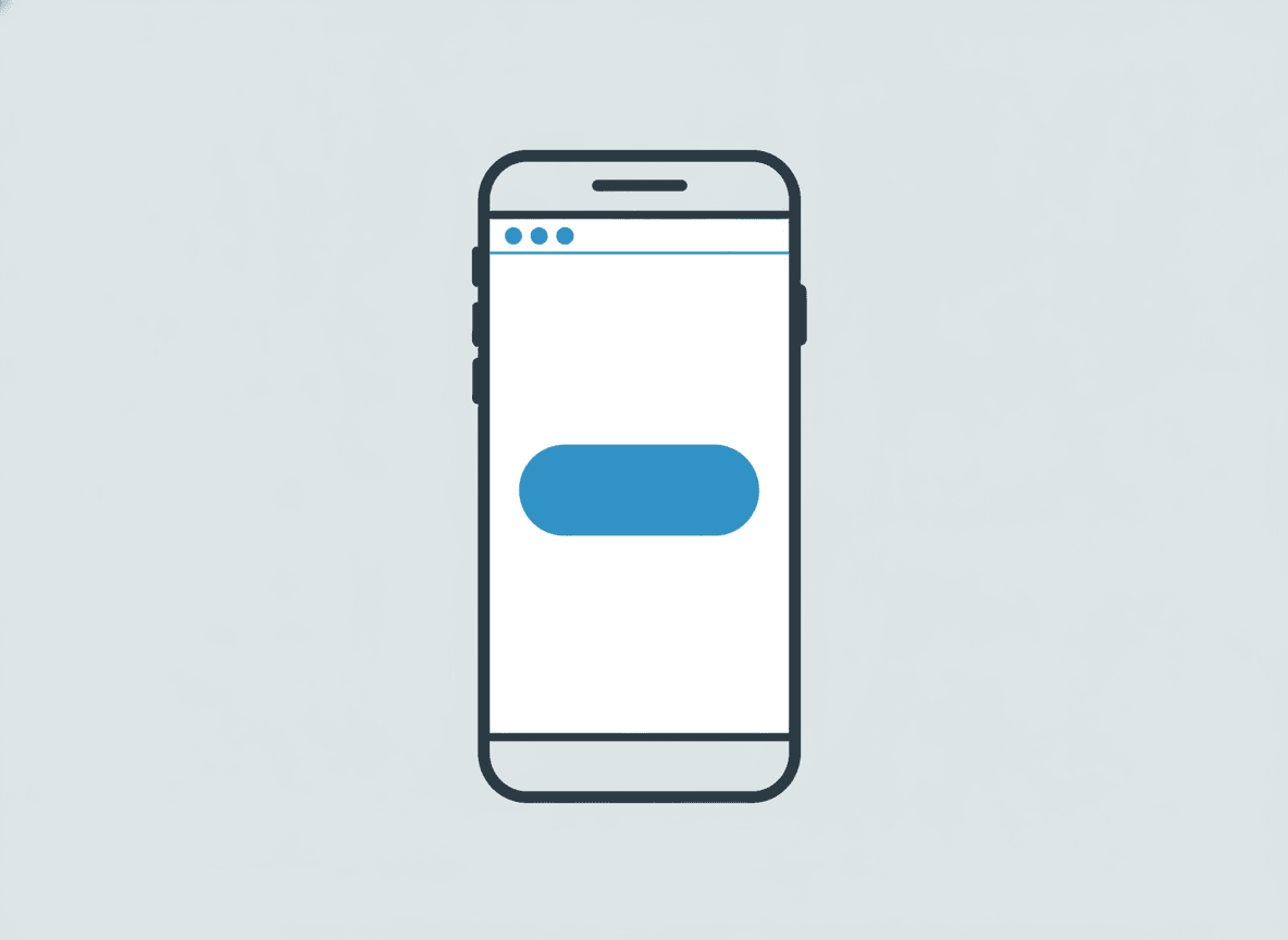 A smartphone showing a clean Mesa small business site with a prominent call button