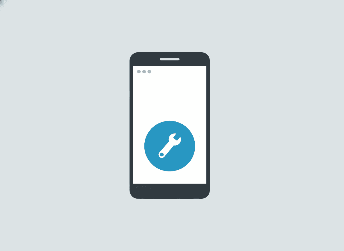 A smartphone showing an HVAC site with a large tap-to-call emergency button