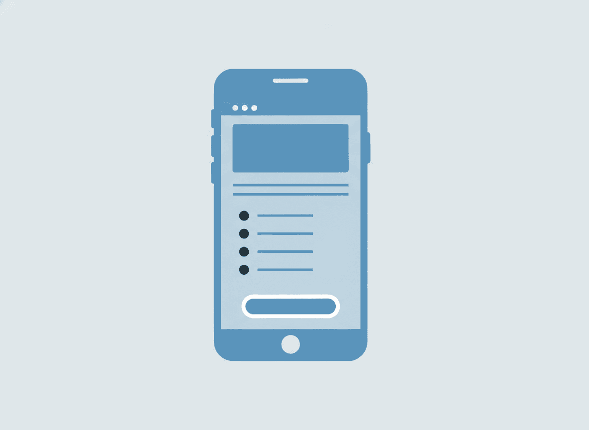 Small business website shown on a smartphone with a clear services list, local map pin, and prominent contact button